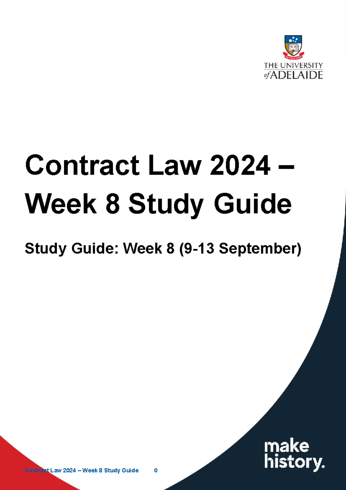 Contract Law 2024 – Week 8 Study Guide and Key Concepts - Studocu