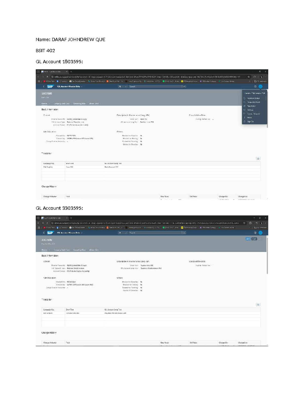 QUE SAP April 24 Print - required - Information Technology - Name ...