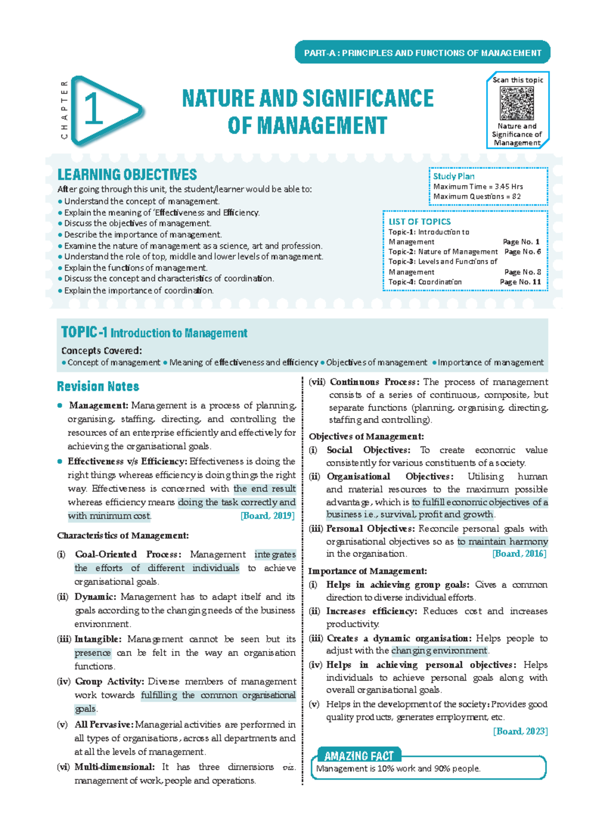 Class 12 Business Studies Chapter 1: Introduction to Management Notes ...