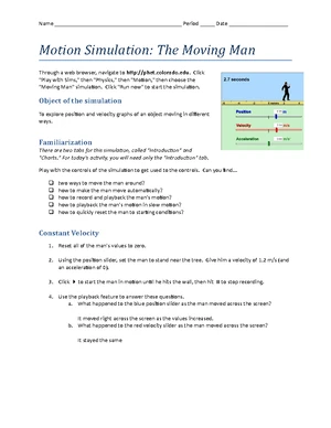 Motion Graphs - Study Notes & Assignments - Studocu