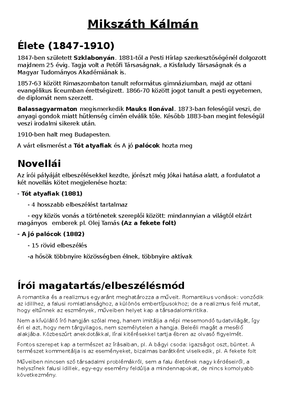 miksz-th-k-lm-n-a-fekete-folt-letrajzi-elemz-s-studocu