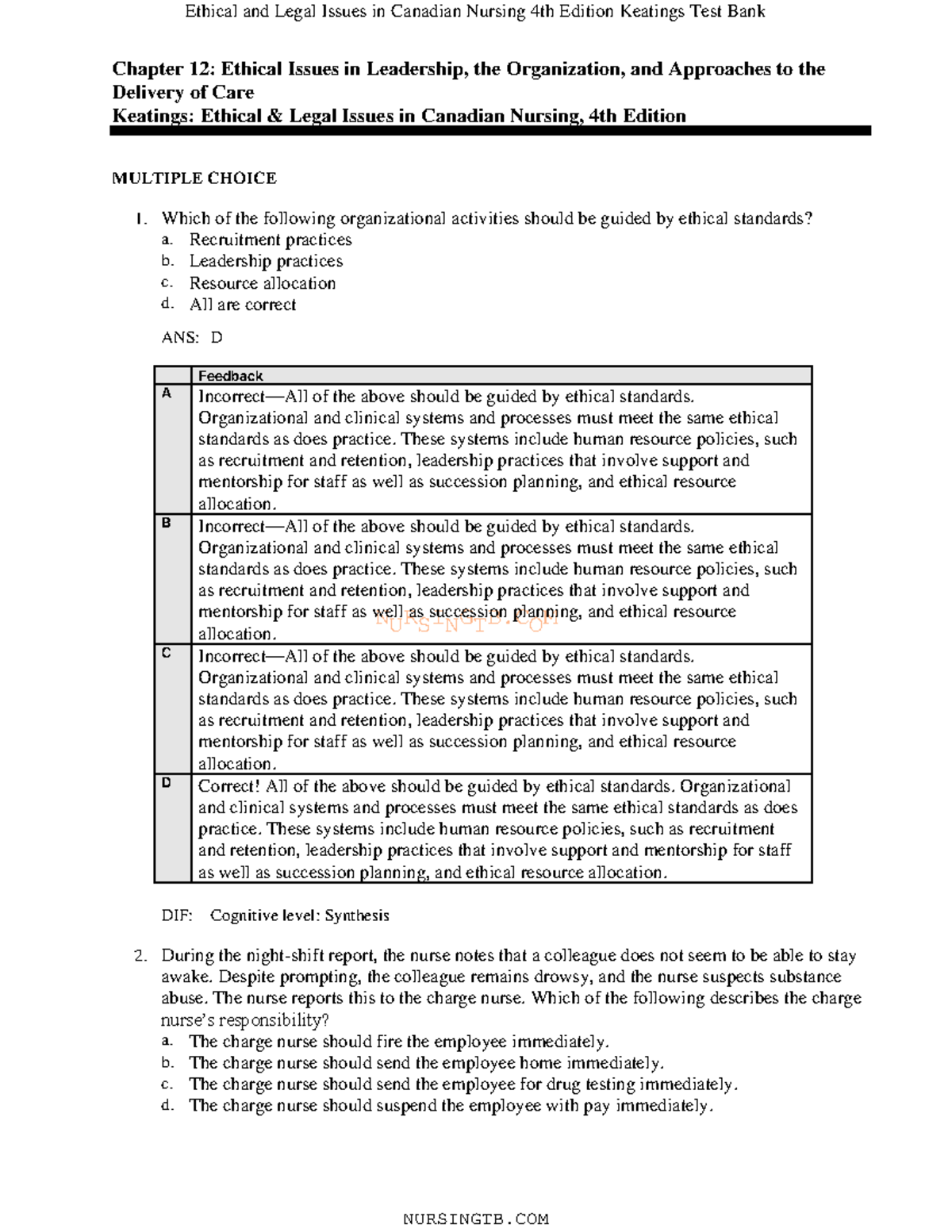 12 - Ethical and Legal Issues in Canadian Nursing - NURSINGTB Chapter ...