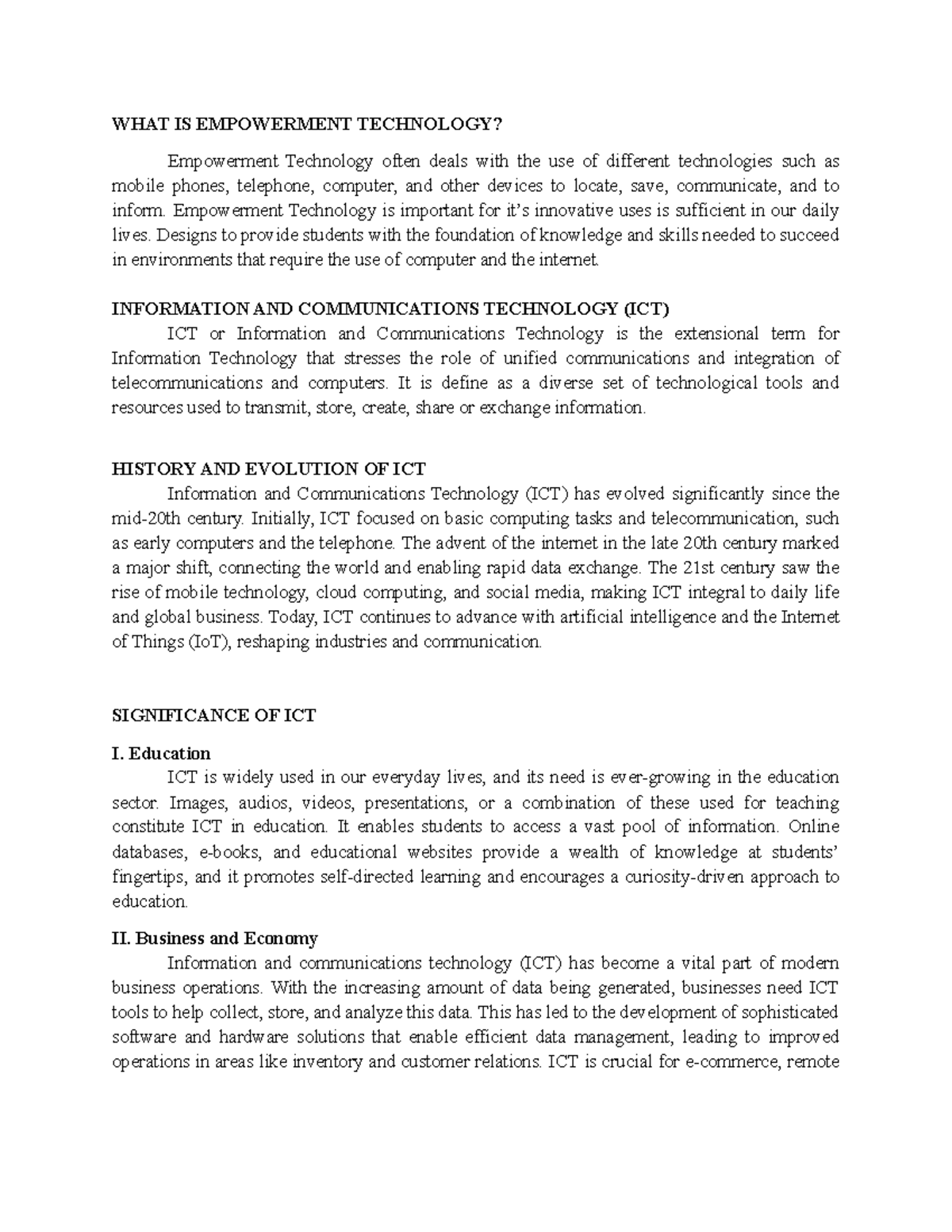 Empowerment Technology - WHAT IS EMPOWERMENT TECHNOLOGY? Empowerment ...