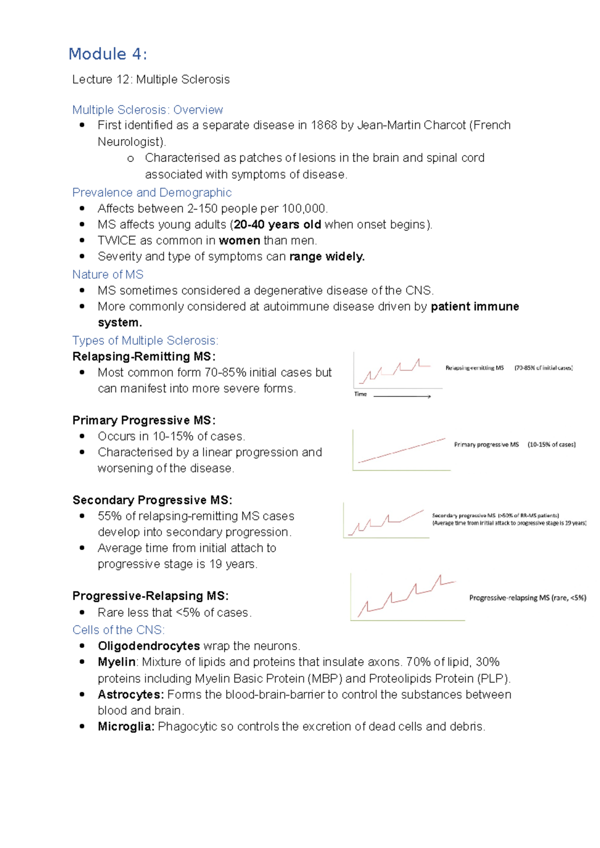 Multiple sclerosis Module 4 - Lecture 12: Multiple Sclerosis Multiple ...