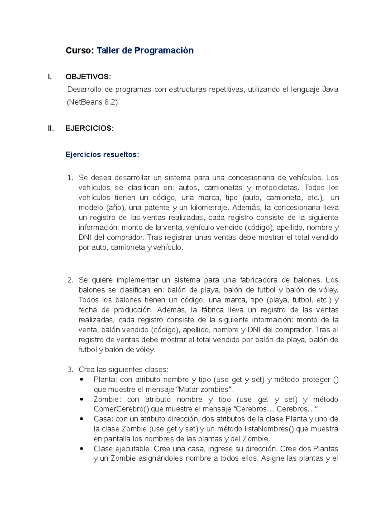 Tarea 7 taller de programación del 2020 - Curso: Taller de Programación ...