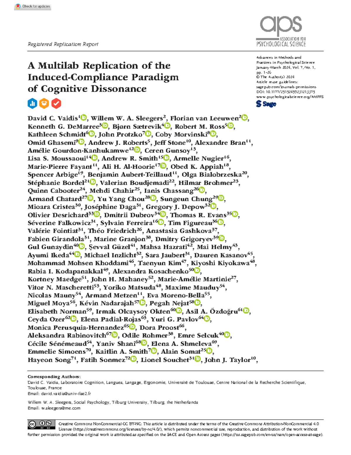 Cognitive Dissonance & Attitude Change: Replication of CDT Study - Studocu