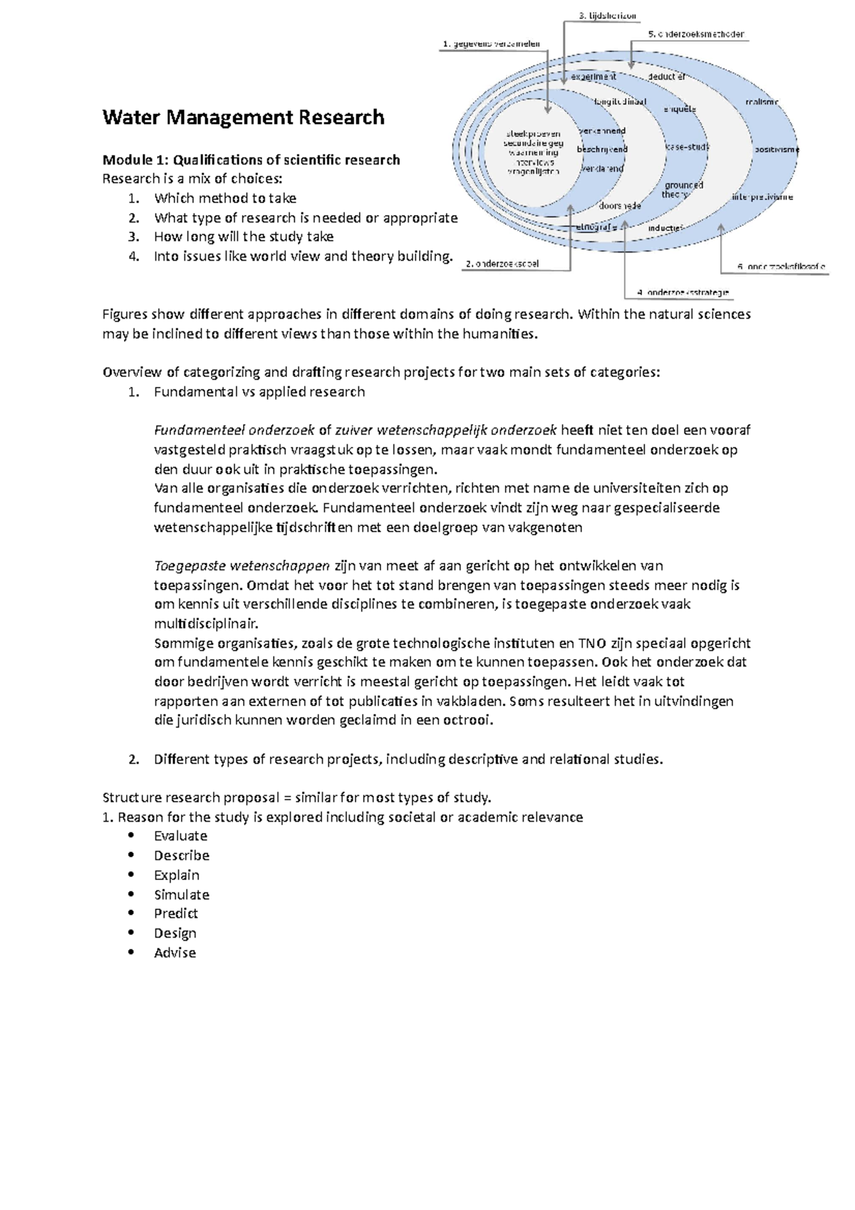 Water Management Research Overview - Summary of Modules 1, 2, 3 ...