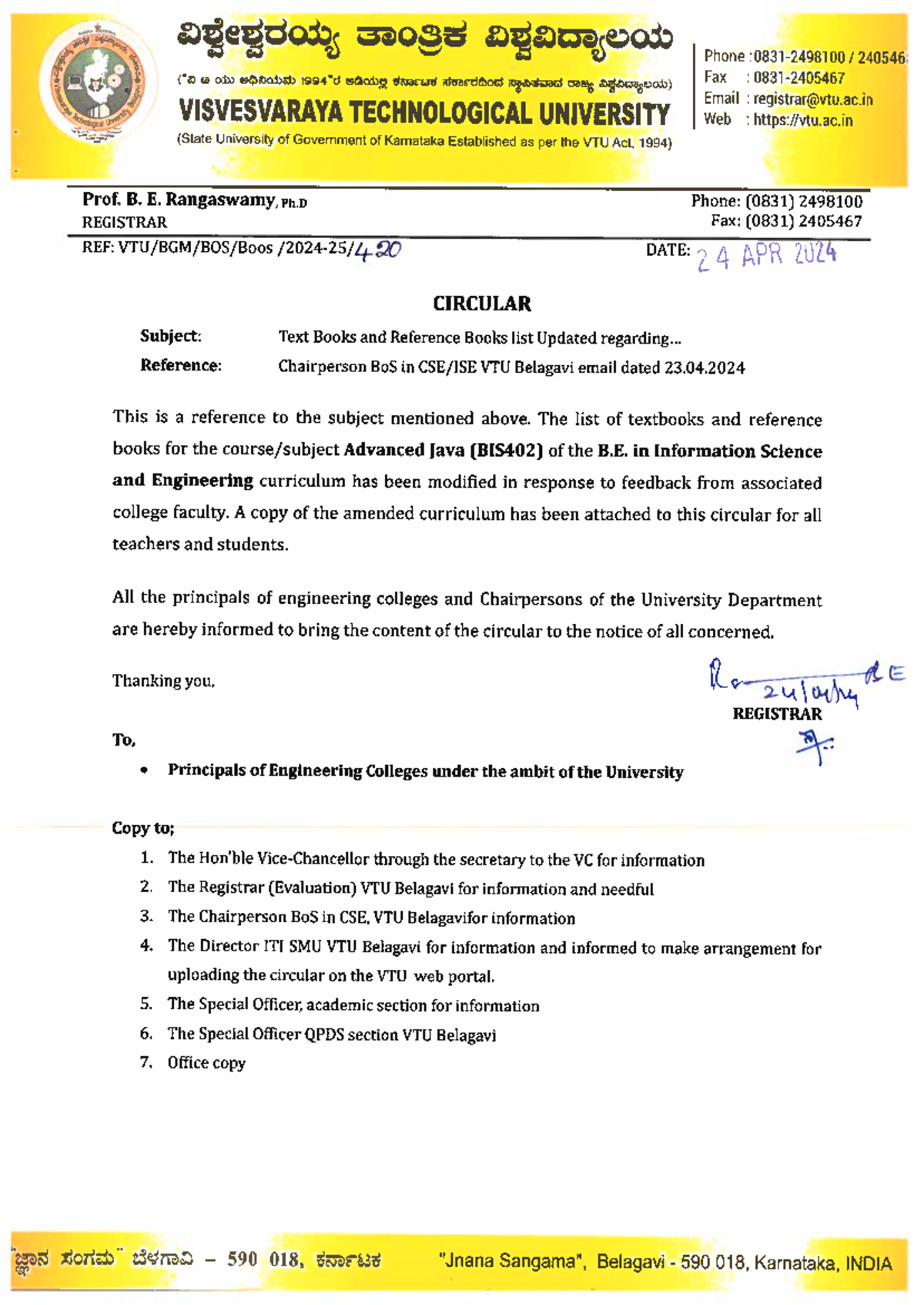 BIS402 Advanced Java Syllabus and Textbook Reference List - Studocu