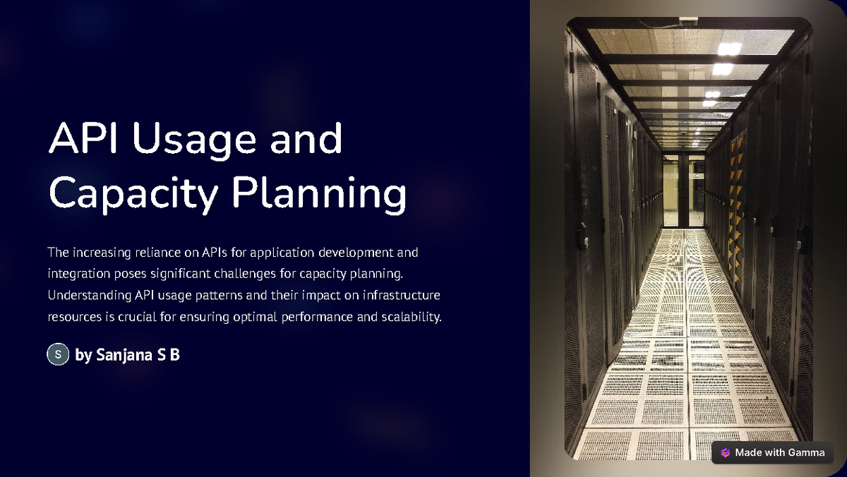 API Usage Trends and Capacity Planning Insights for Optimal Performance ...