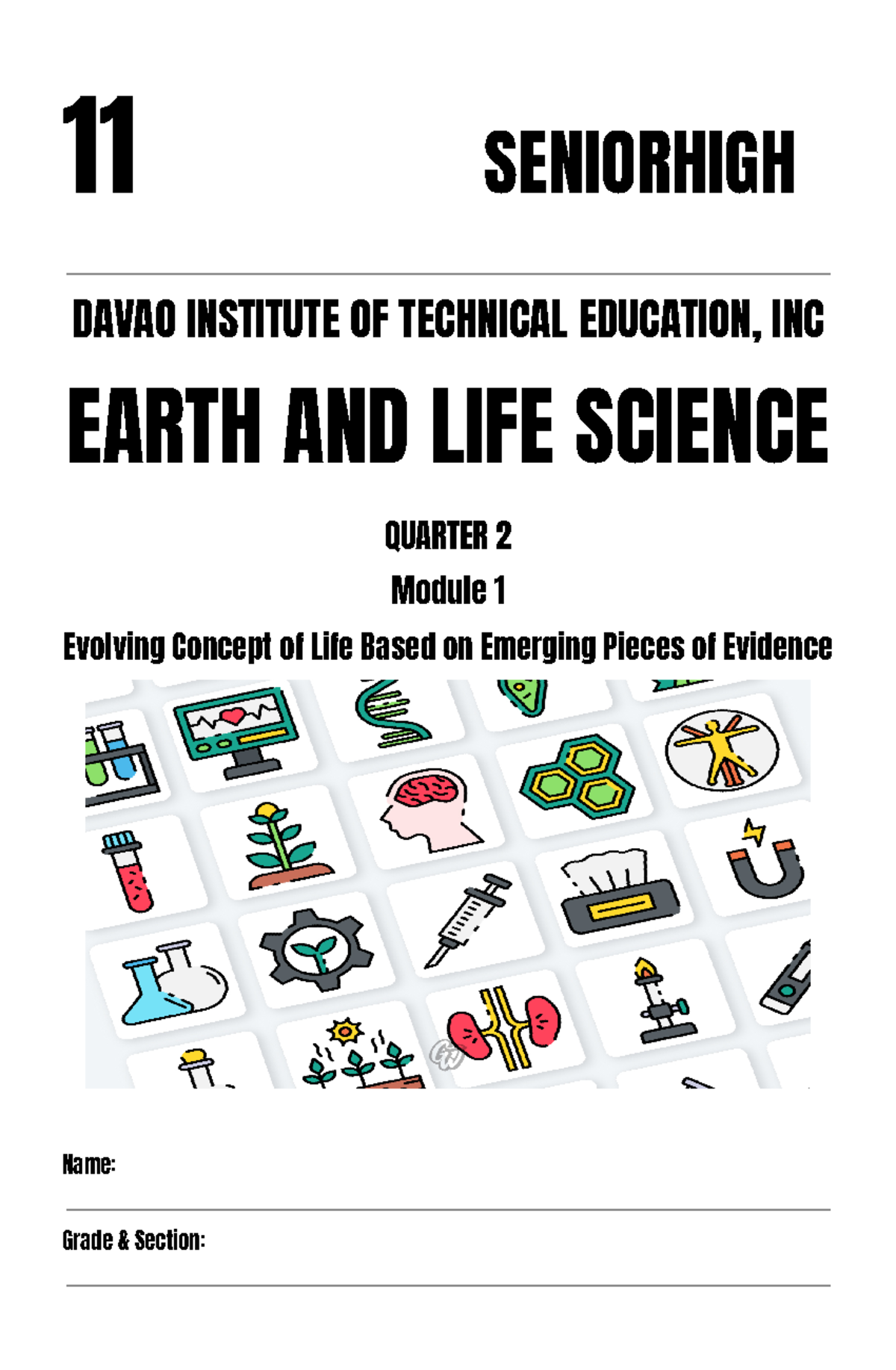 Quarter 2 - Module 1 - Earth AND LIFE Science - Bachelor of Science in ...