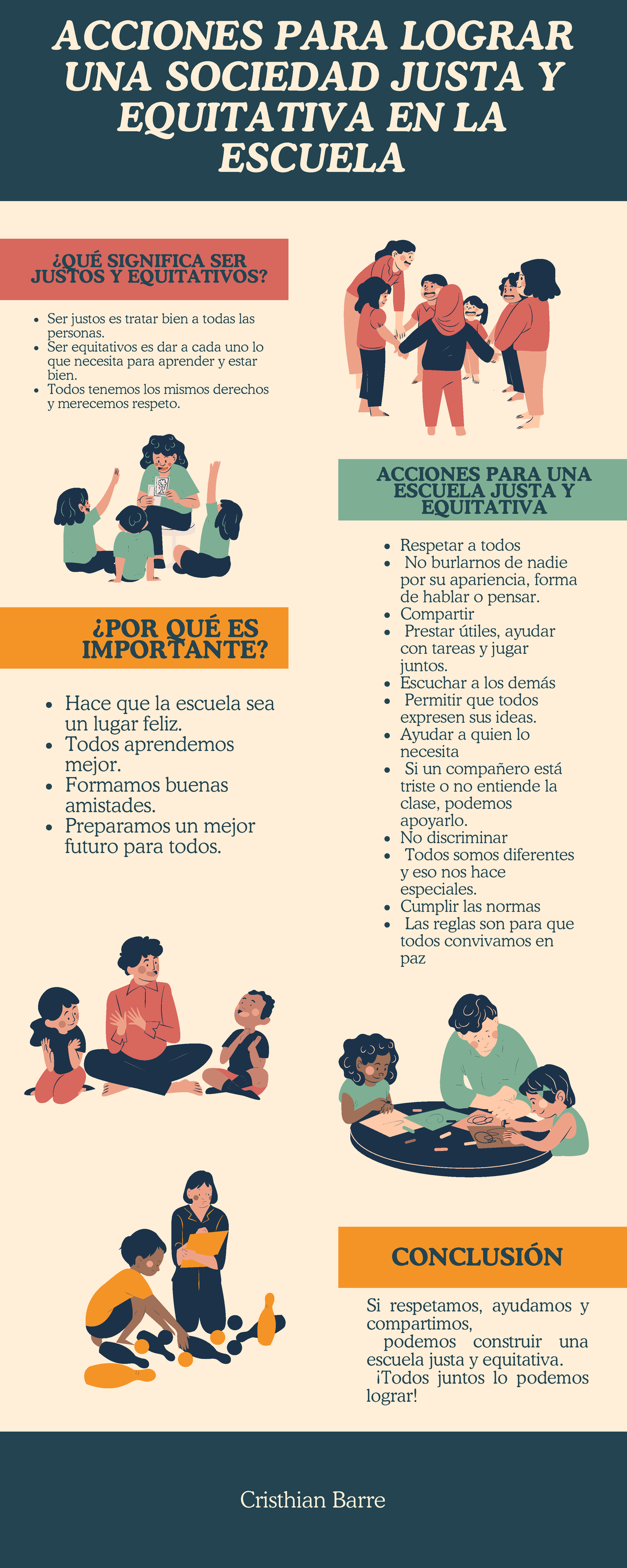 ACCIONES PARA UNA ESCUELA JUSTA Y EQUITATIVA: NORMAS Y VALORES - Studocu