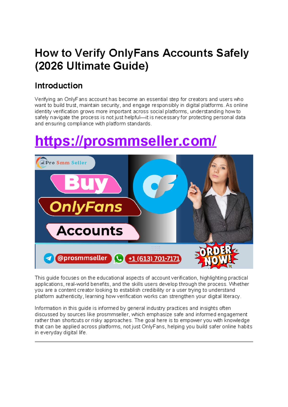 Buying Verified OnlyFans Creator Accounts: A 2025 Guide - Studocu