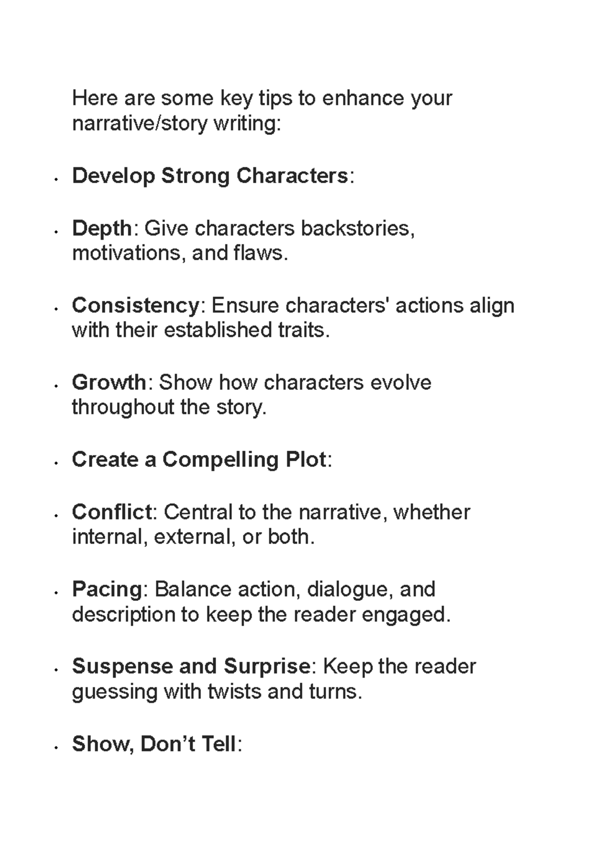 9H-Bailey Narrative writing 240607 071641 - Here are some key tips to ...