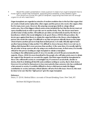 PHIL 434 Week 7 Reflection on HIV/AIDS Ethical Challenges - Studocu