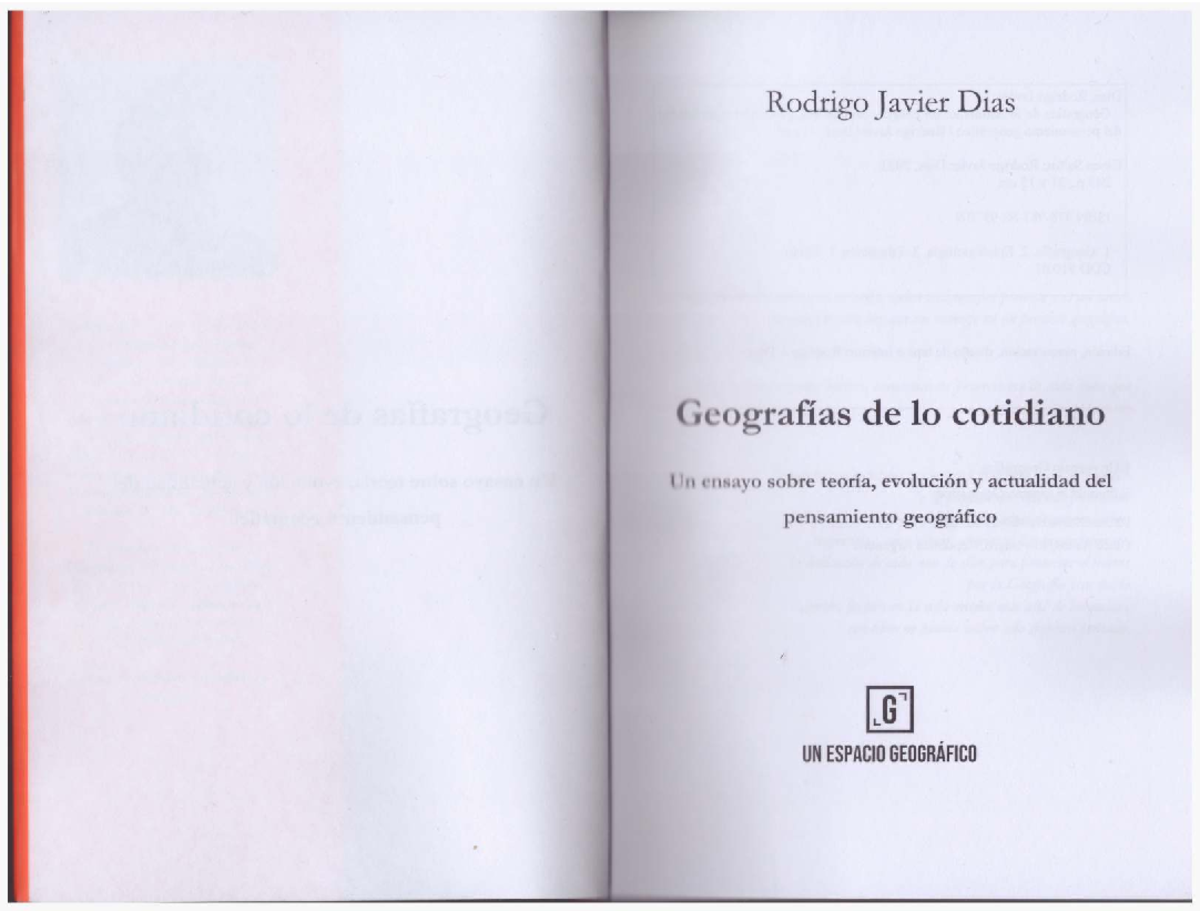 DIAZ - Geografías de lo Cotidiano: Capítulo 6 - Conceptos Clave - Document Preview