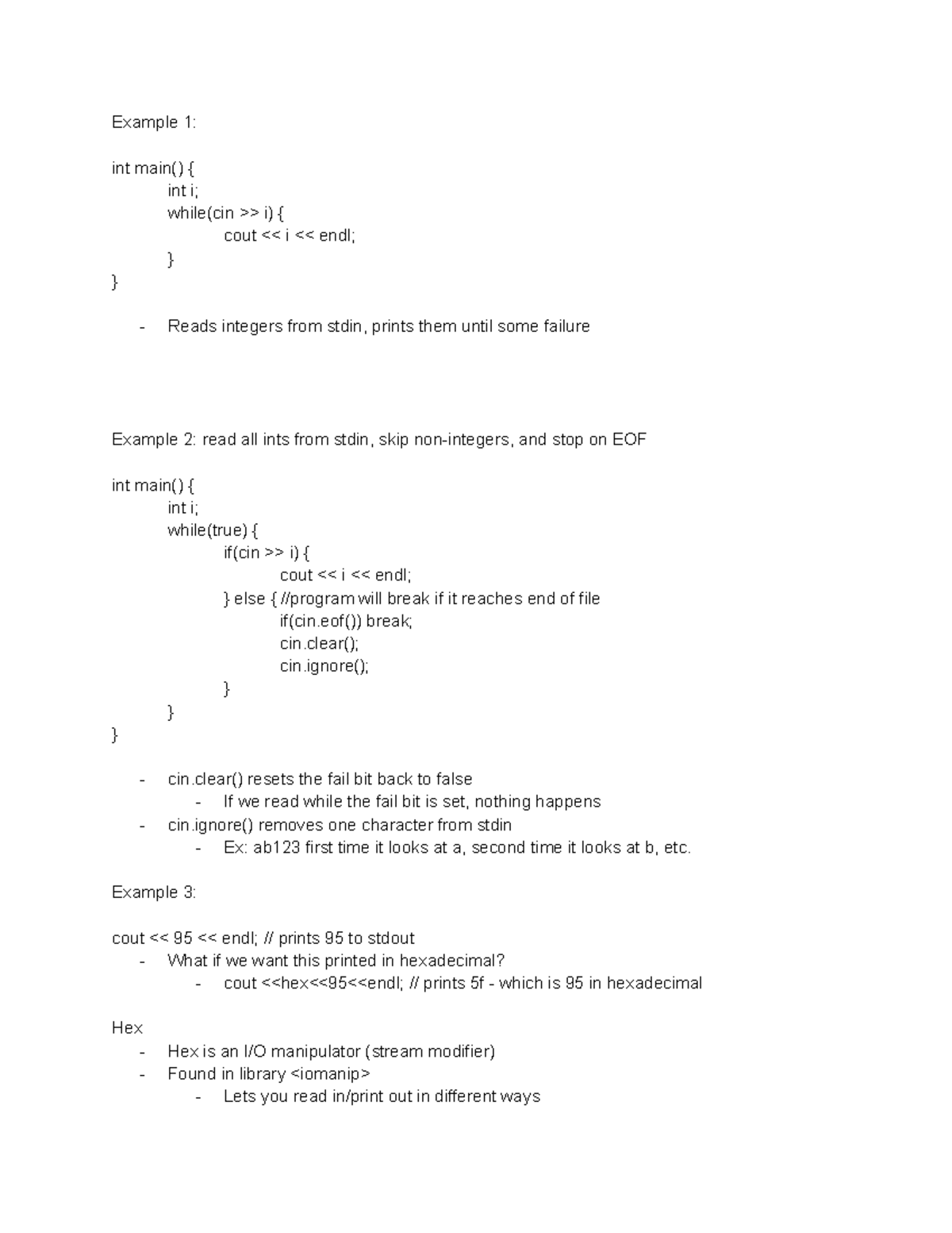 Lesson 2 - Lecture 2: C++ Input, Output, and String Manipulation - Studocu