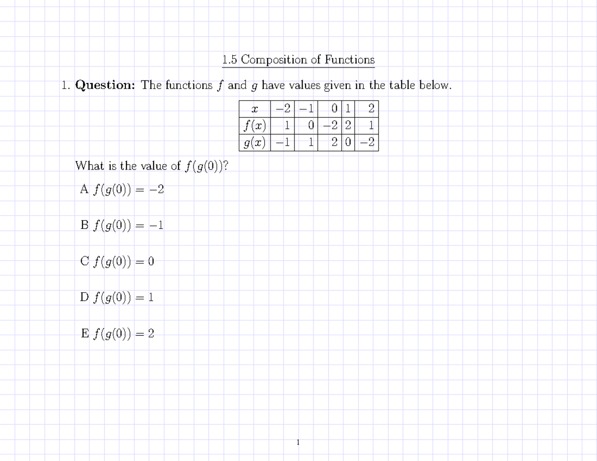 1-4 Clicker Question , 2021 simin naj - 1 Composition of Functions 1 ...