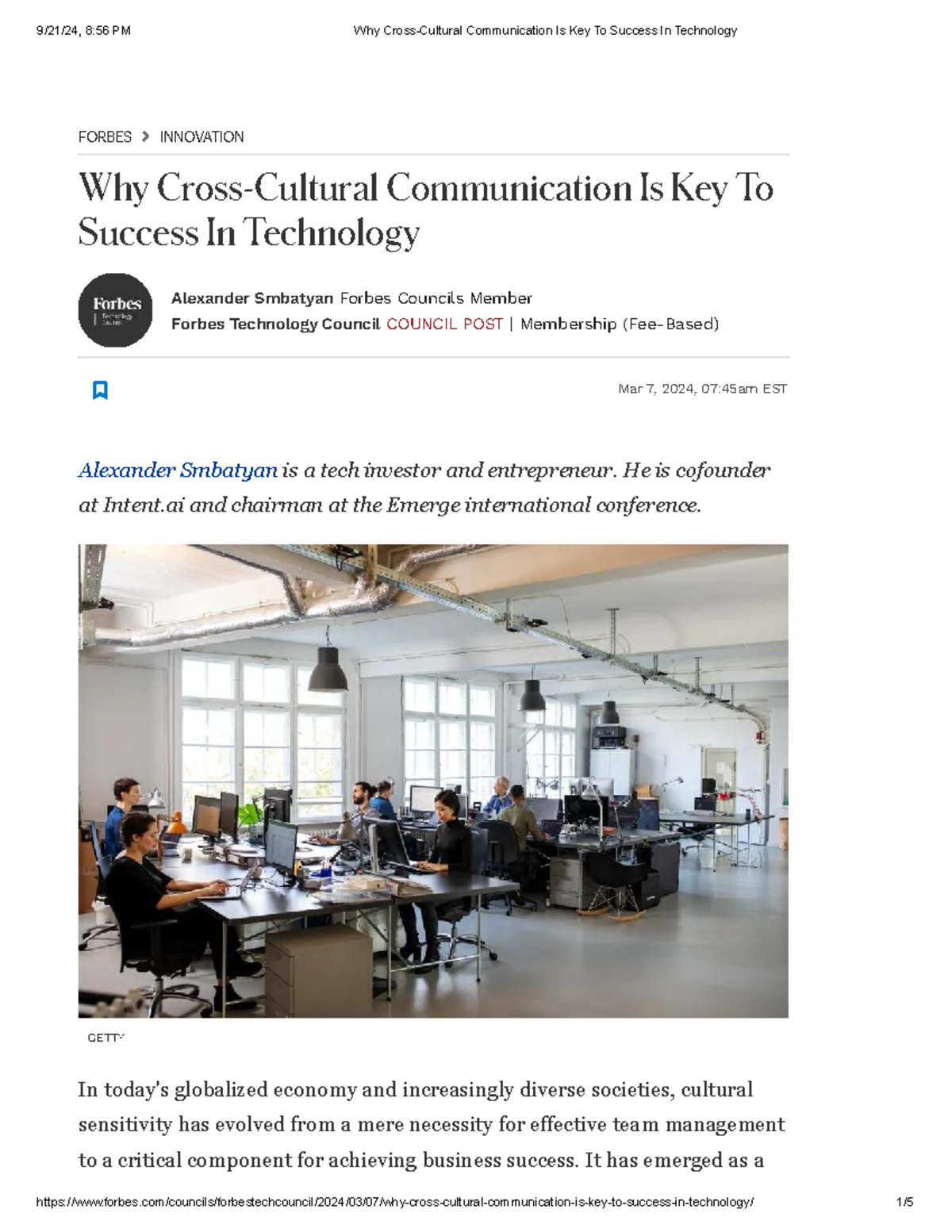 3. The Importance of Cross-Cultural Communication in Tech Success - Studocu