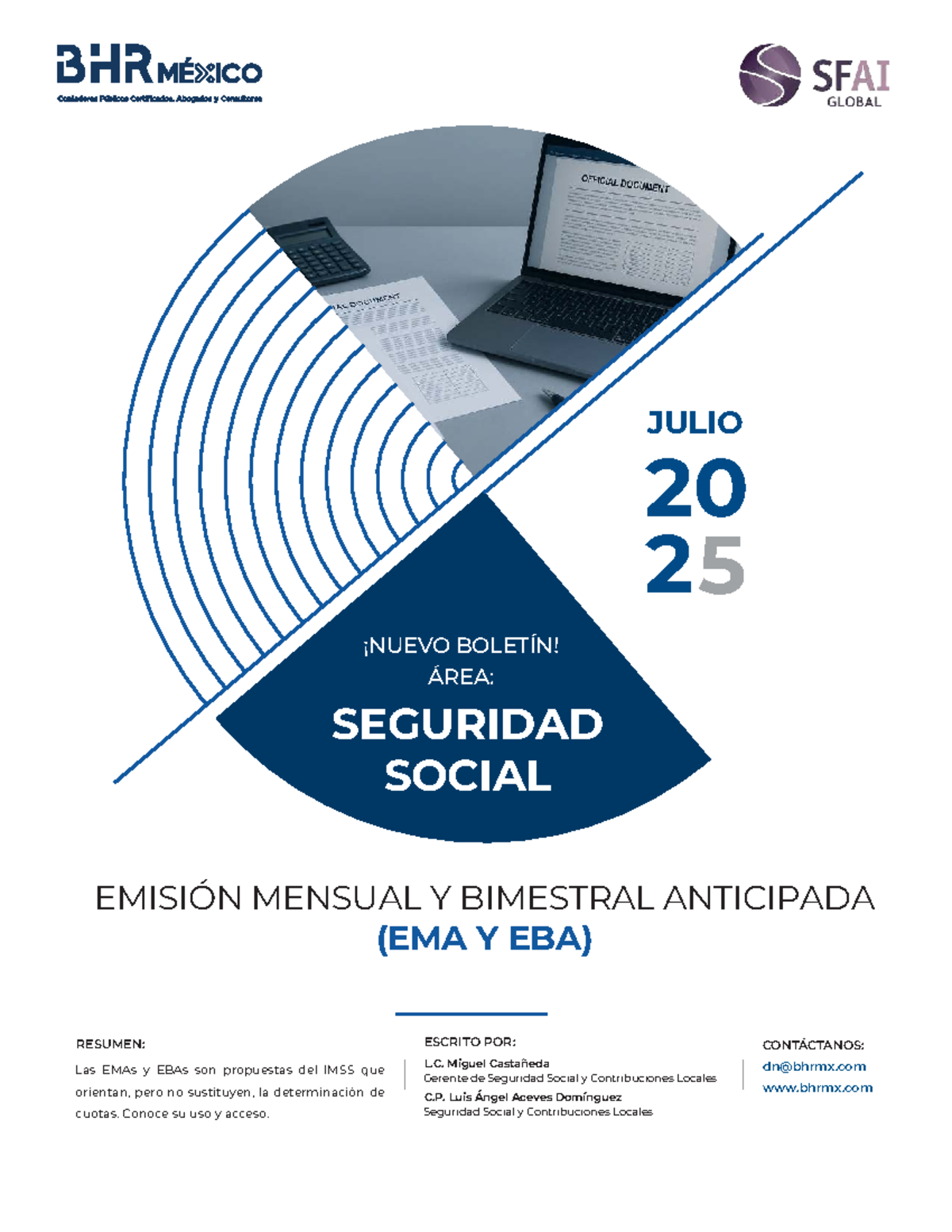 Emisión Mensual y Bimestral Anticipada (EMA y EBA) - Resumen - Studocu
