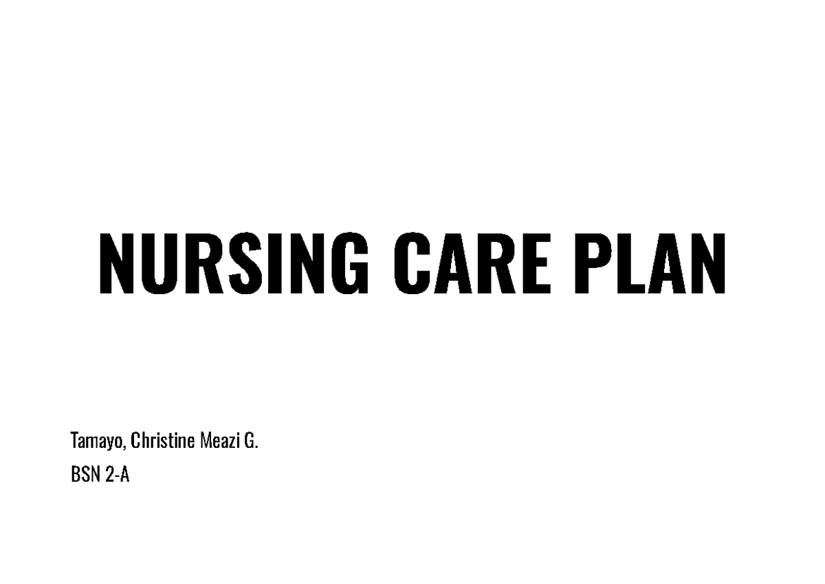 NURS 101: Nursing Care Plan for Neonatal Jaundice & RDS - Studocu