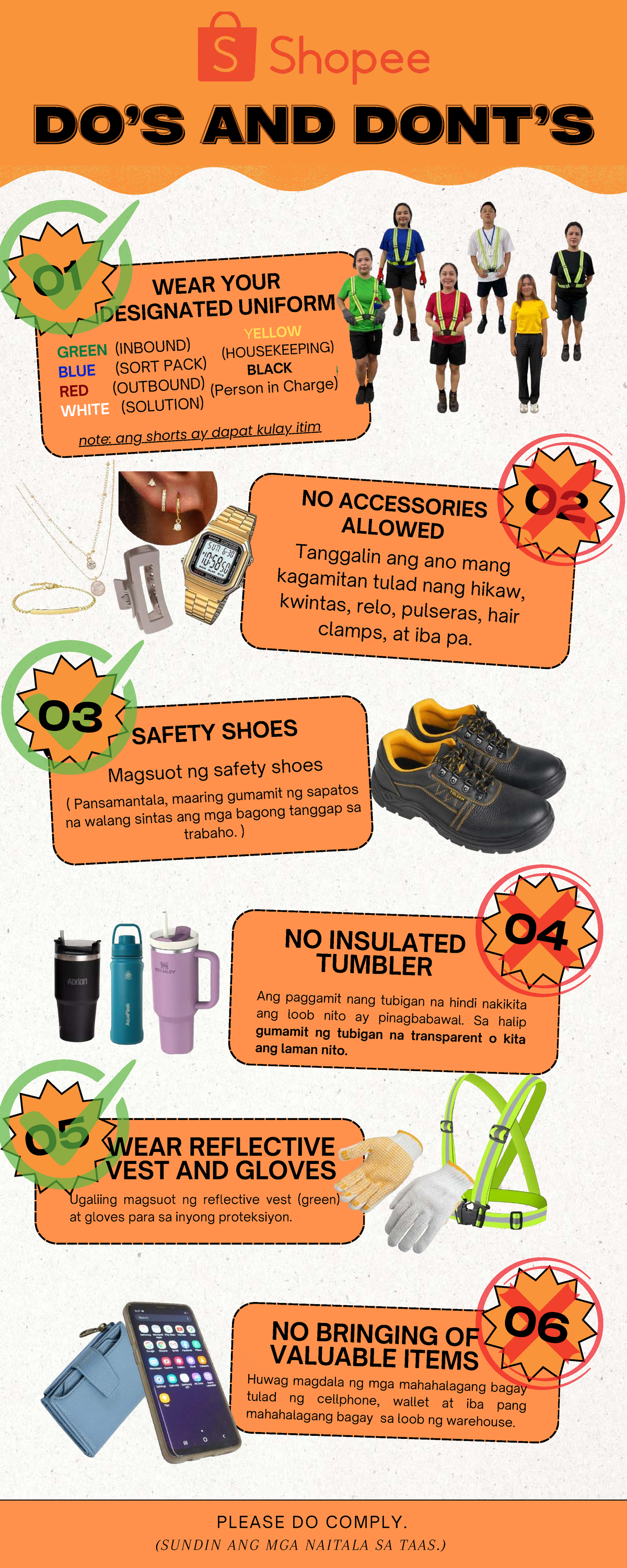 AND 01 DO'S AND DONT'S DRESS CODE GUIDELINES FOR HOUSEKEEPING - Studocu