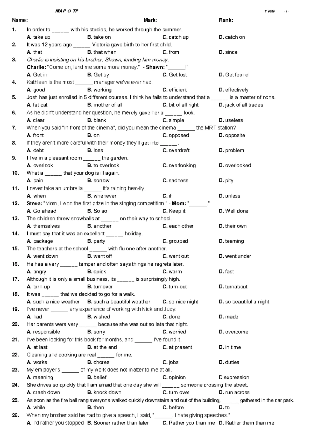 Distinction Ⅰ〜Ⅴ 、Vocabularist Unit 5 Test 1 - Vocabulary Distinctions & Cultural Insights