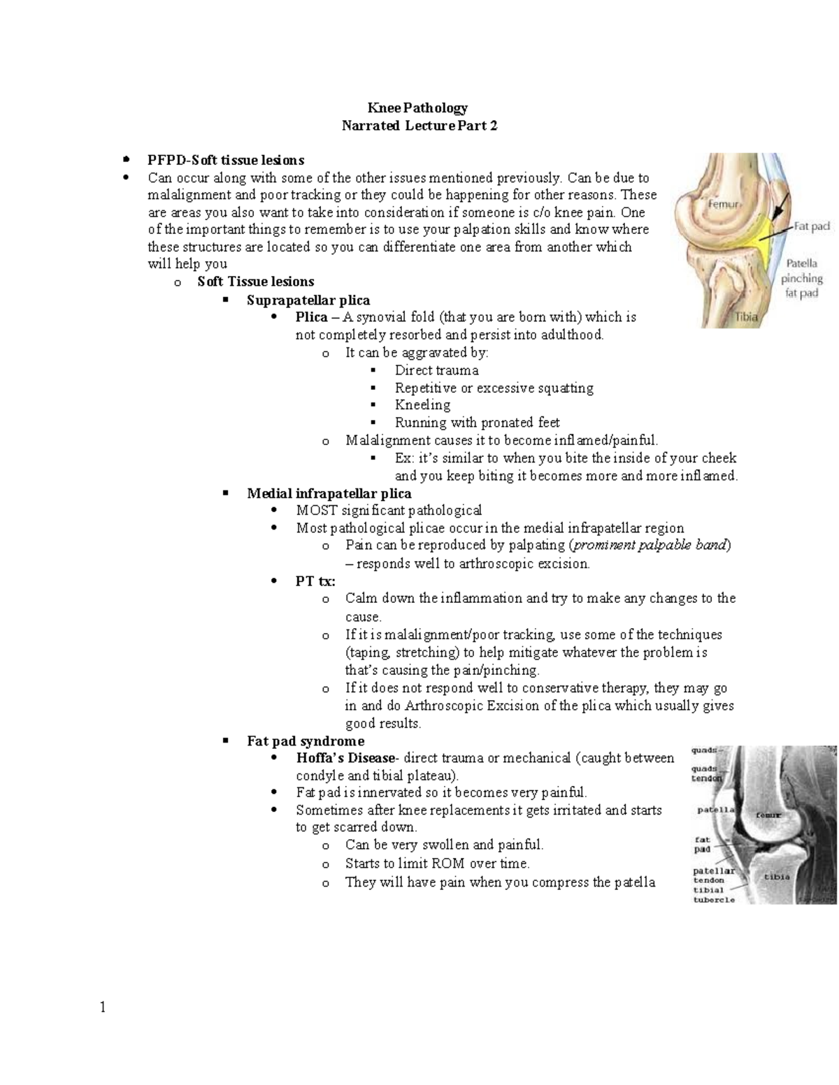 Knee Pathology Narrated Lecture Part 2 - Can be due to malalignment and ...