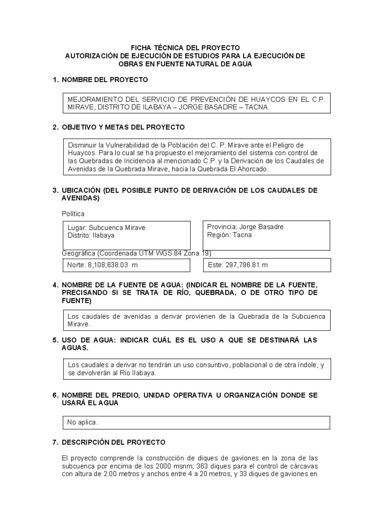 Formato Autorización de Estudios para Obras en Fuentes Naturales - Document Preview