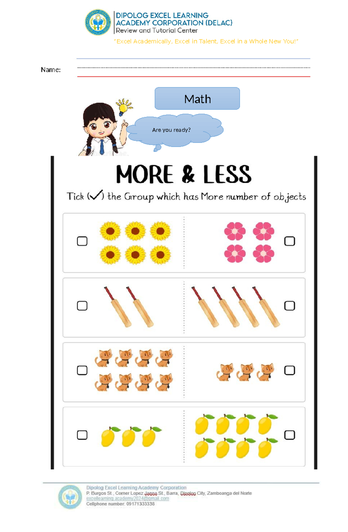 3rd Grading 1 - NURSERY: Excel in Math, Language, and Science ...