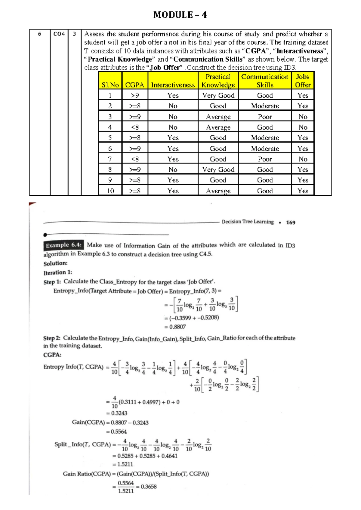 AI and ML-Module-3 - Aiml notes module 3 - Module- 3 1 CO3 2 Outline ...