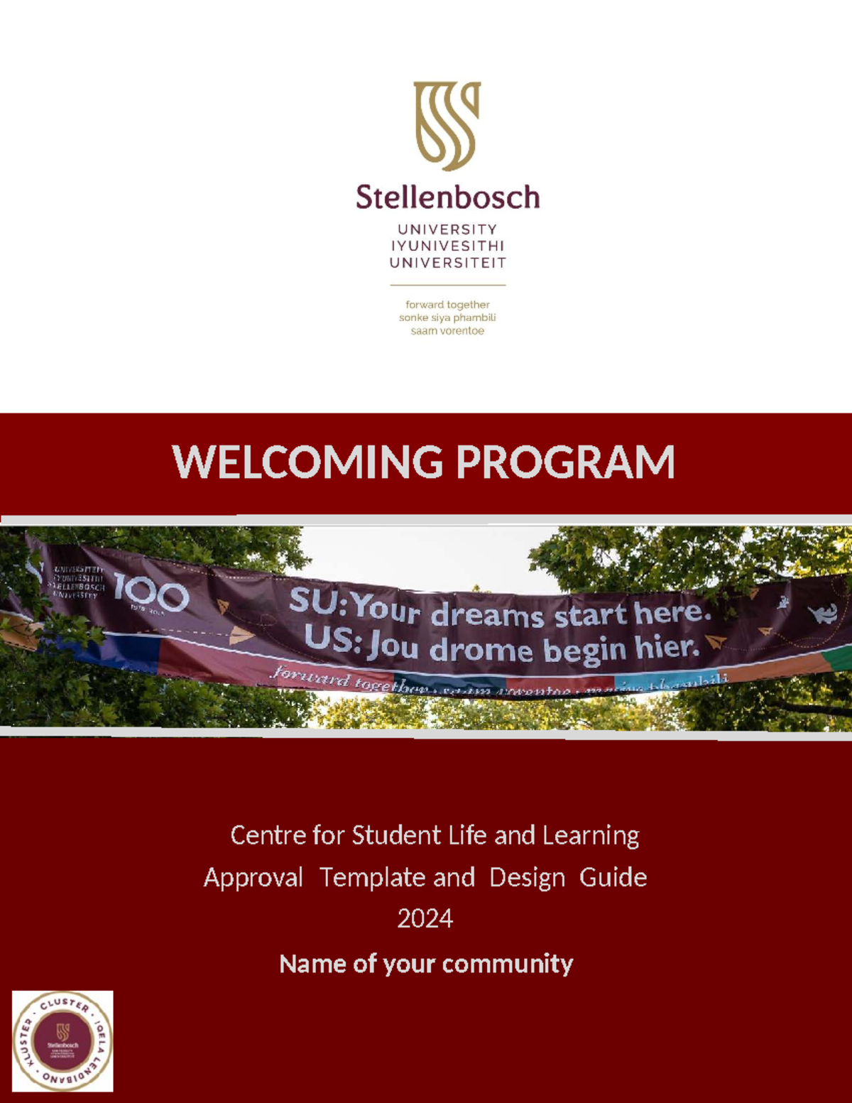 Welcoming Program Template 2024: Centre for Student Life & Learning ...
