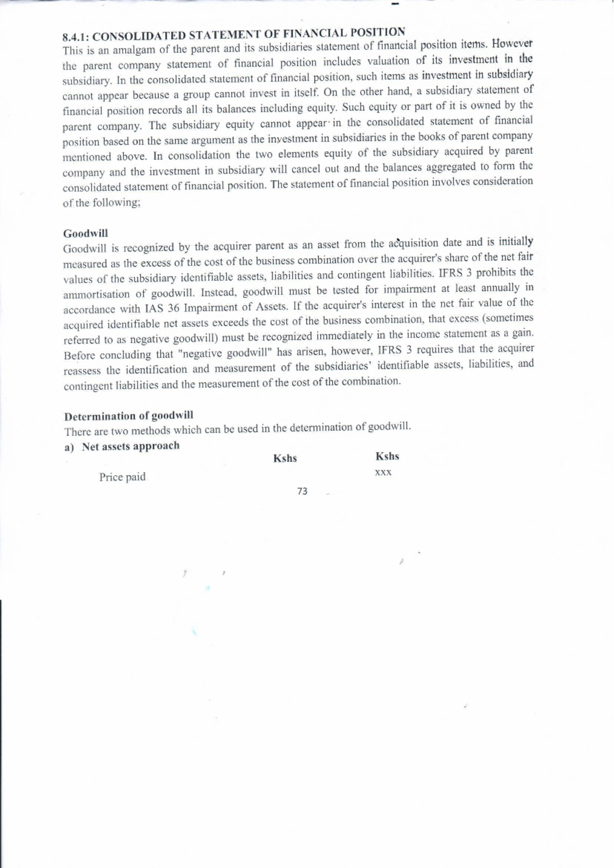 8.4: CONSOLIDATED FINANCIAL STATEMENTS & BUSINESS COMBINATION NOTES ...