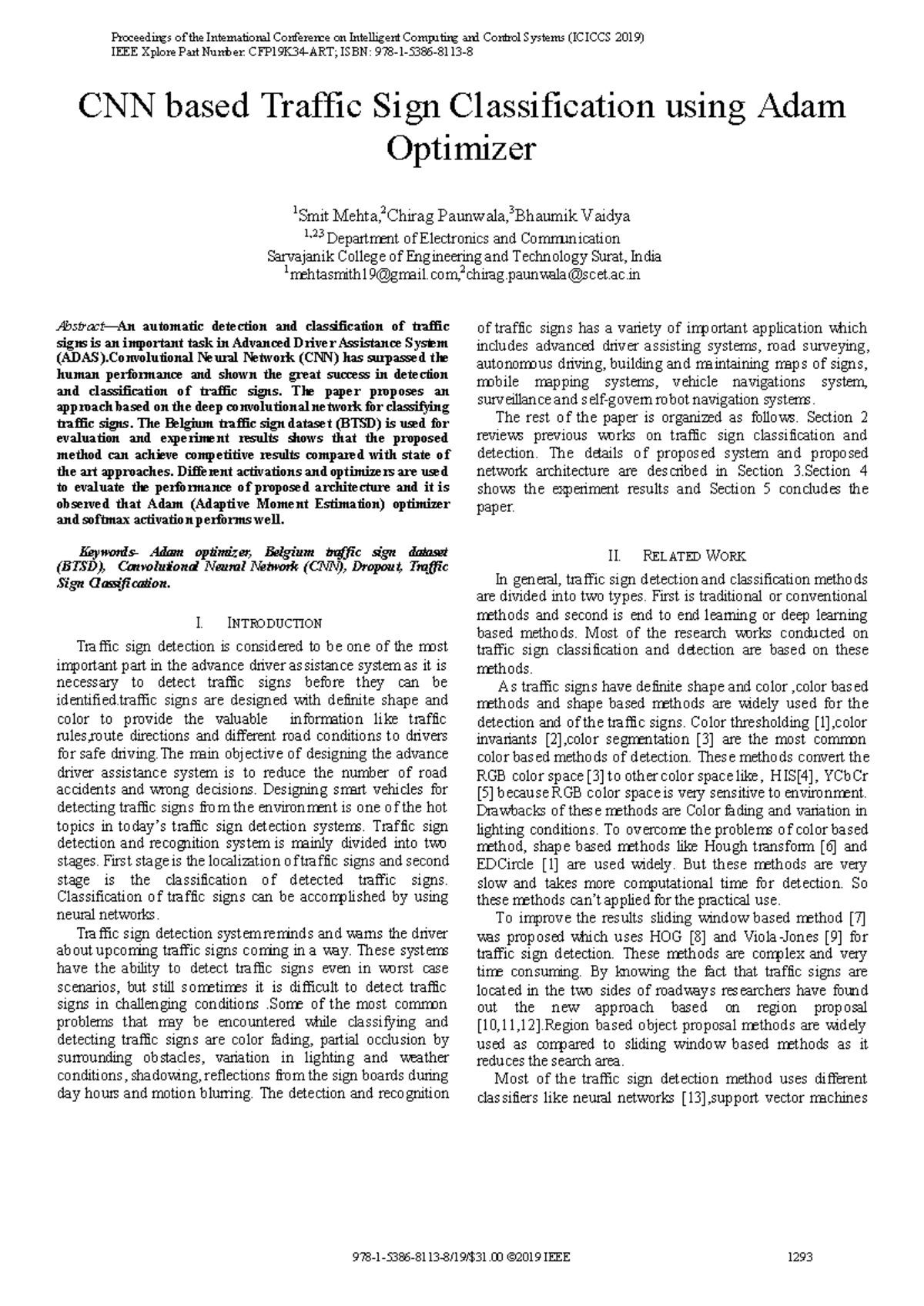 10.1109@ICCS45141 - sdfsdfs - CNN based Traffic Sign Classification ...