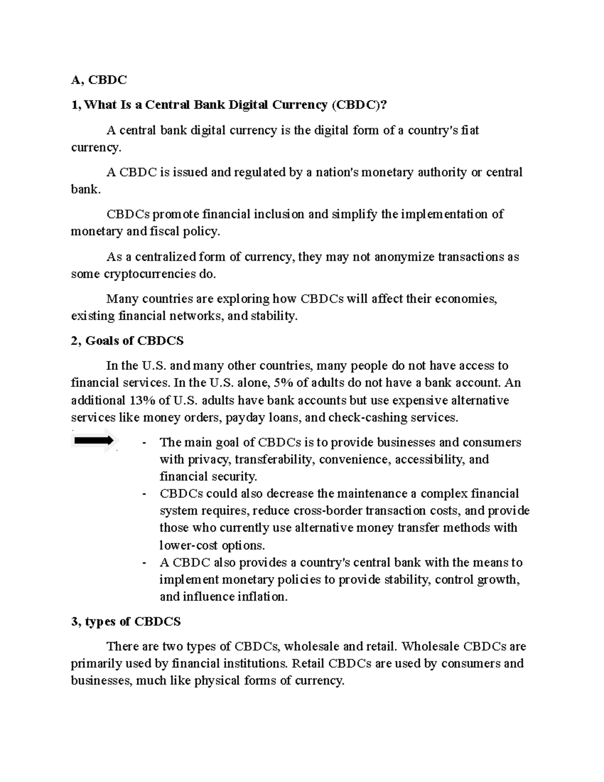 Kn tt - hay - A, CBDC 1, What Is a Central Bank Digital Currency (CBDC ...
