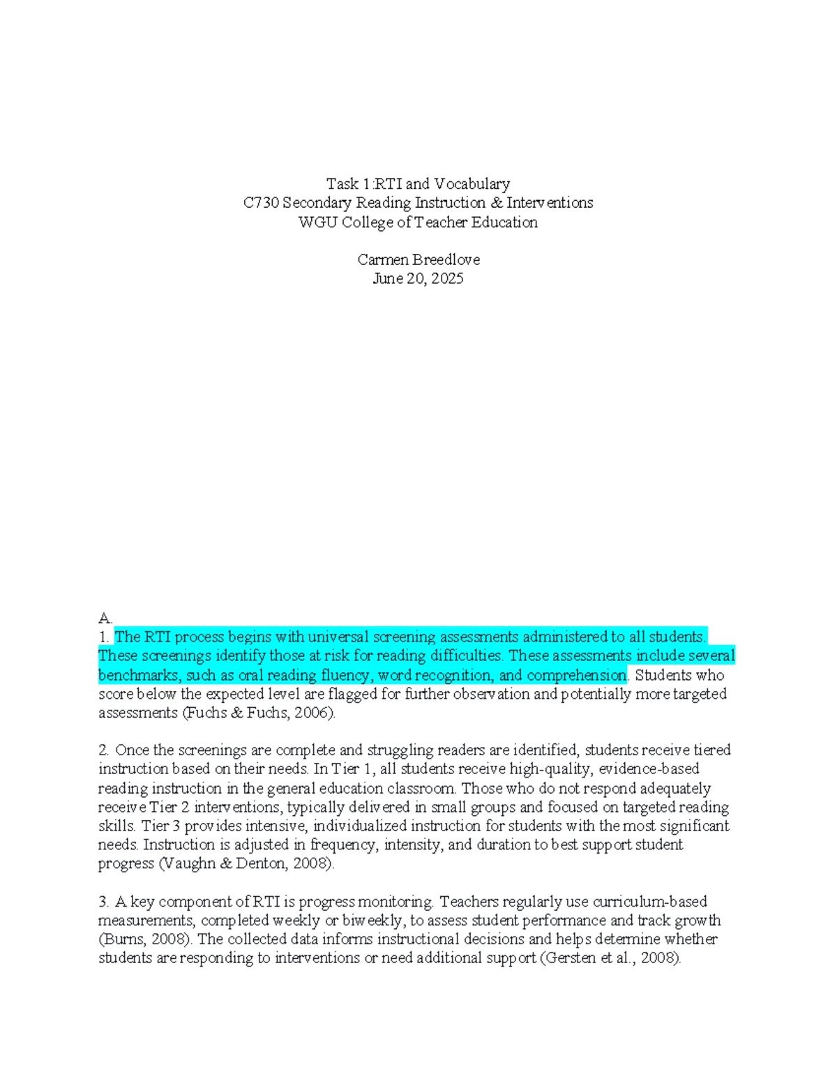 Rosa Parks: ELA Lesson Plan for 5th Grade (Task 1) - Studocu