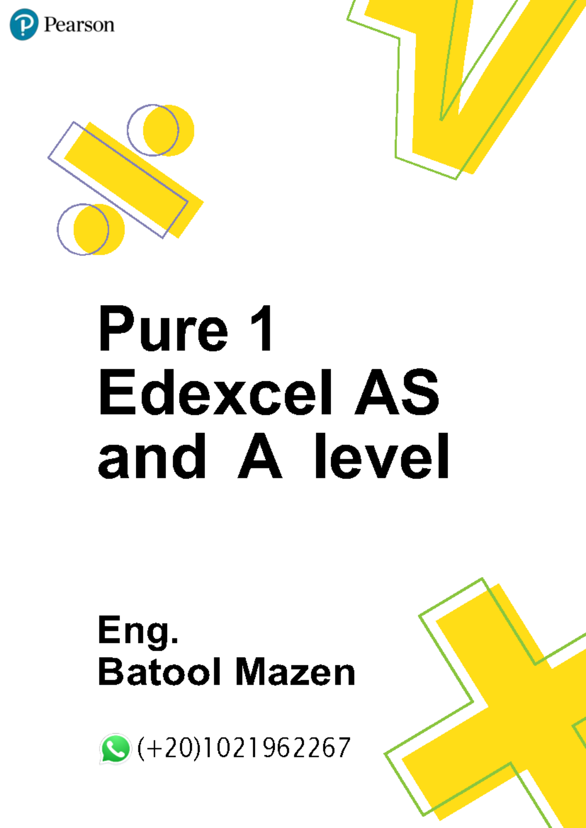 Pure 1 Edexcel AS & A Level Math: Algebra & Equations Notes - Studocu