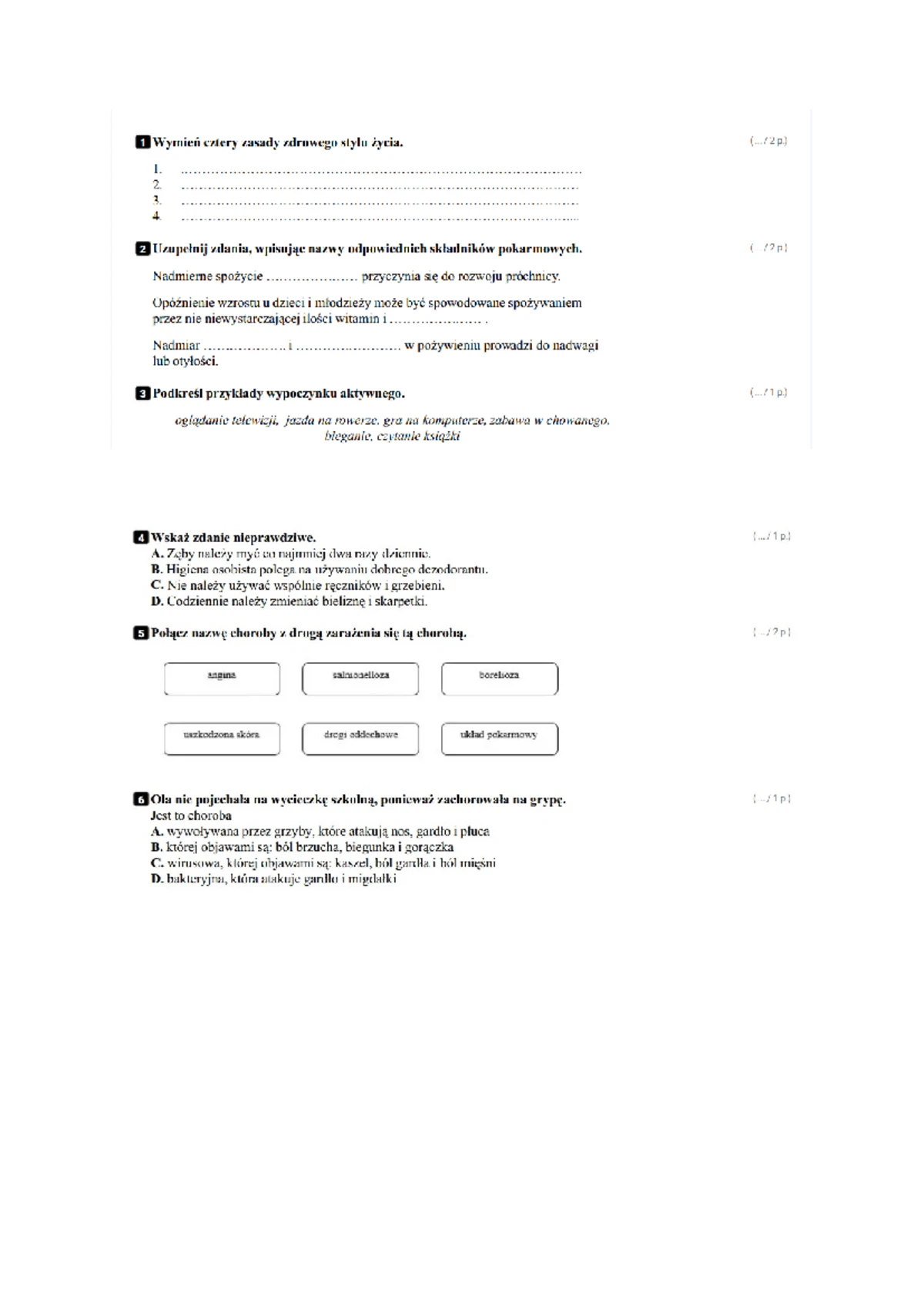 Sprawdzian Przyrody Lk 5 D 2 Chomikui.pl www.studocu.com