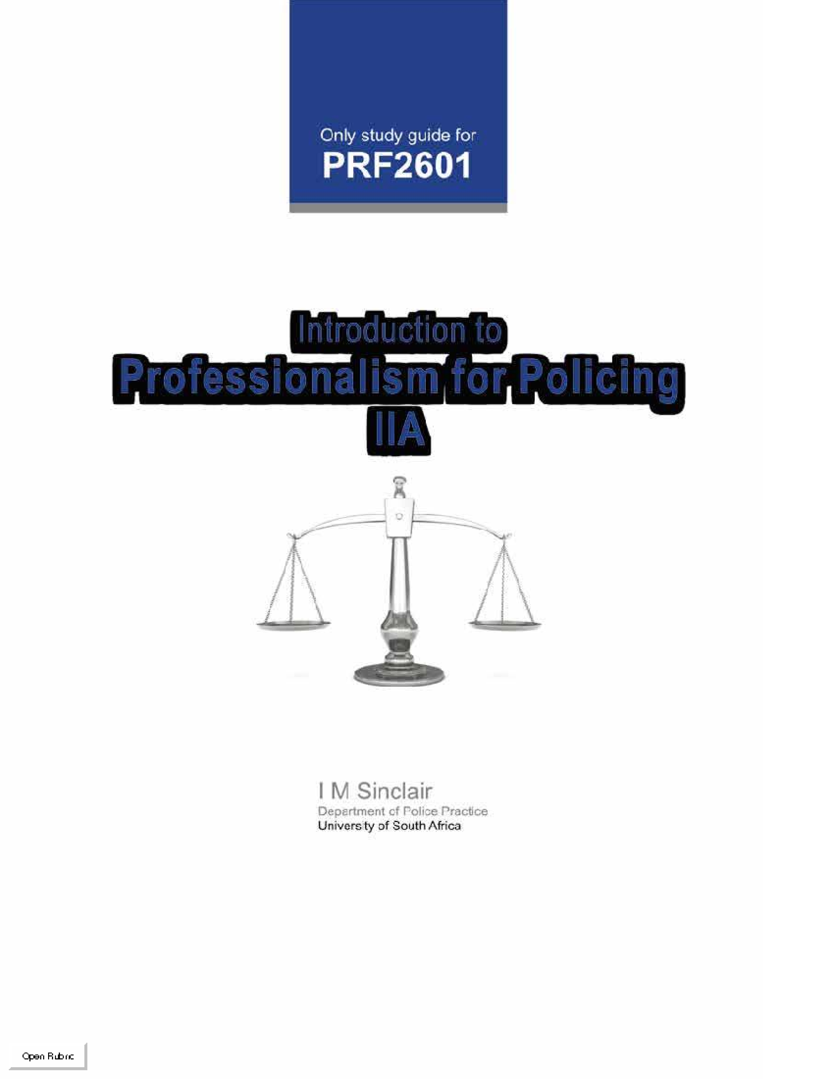 PRF2601 IIA Study guide cd2e7e442a9a709767343 a7273d83a8a - Open Rubric ...