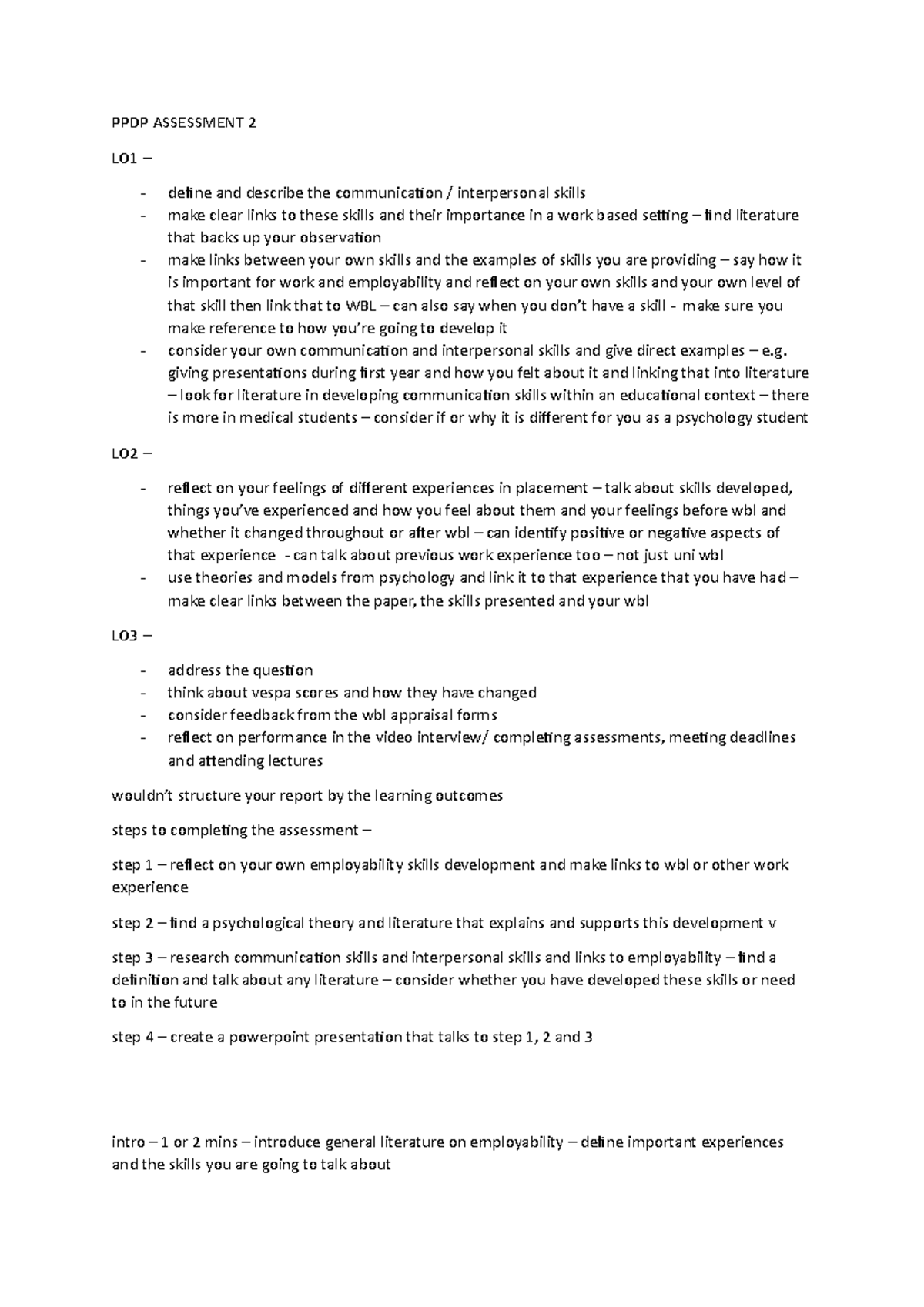 PPDP 2: Reflection on Communication & Employability Skills Development ...