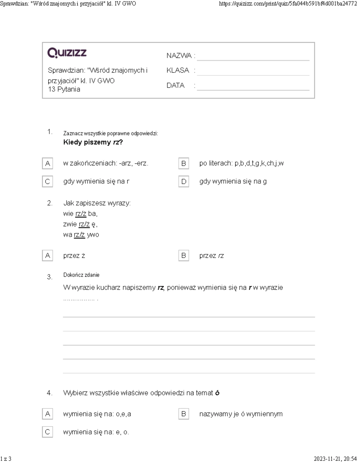 Kids can2 unit5 exercises - Napisz każde słowo pięć razy, aby je