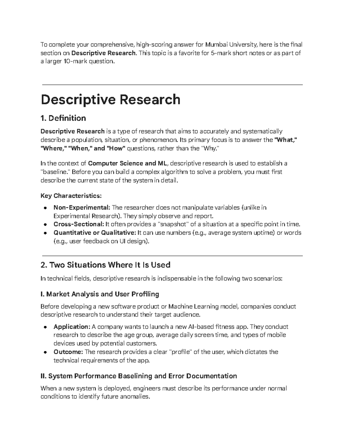 Rmut6 - Final Section on Descriptive Research for Mumbai University ...