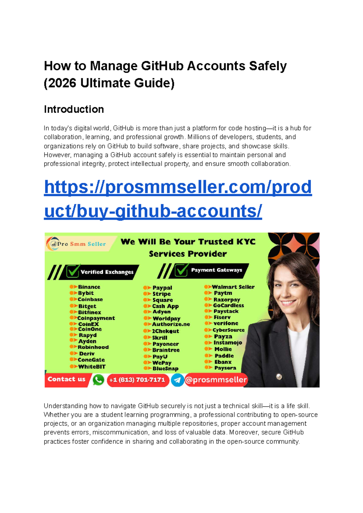 GitHub Account Management: A 2026 Ultimate Guide for Safety - Studocu