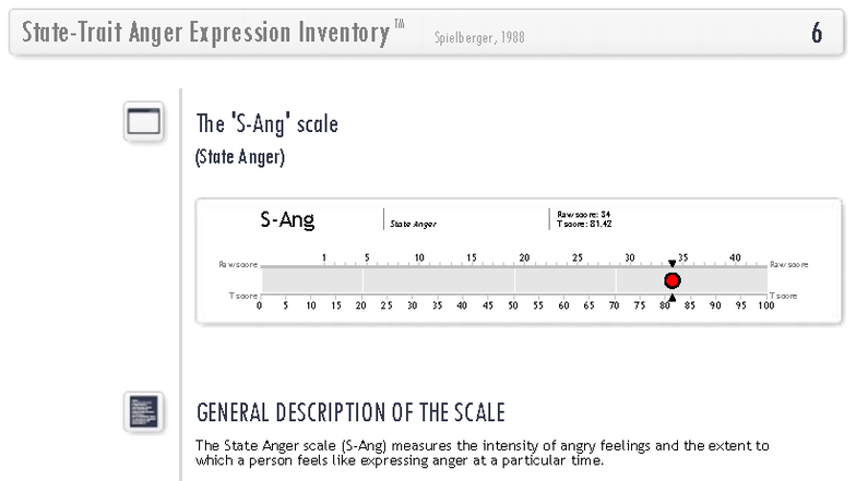 Anger Expression Inventory TM 6-18: Understanding Aggression and ...