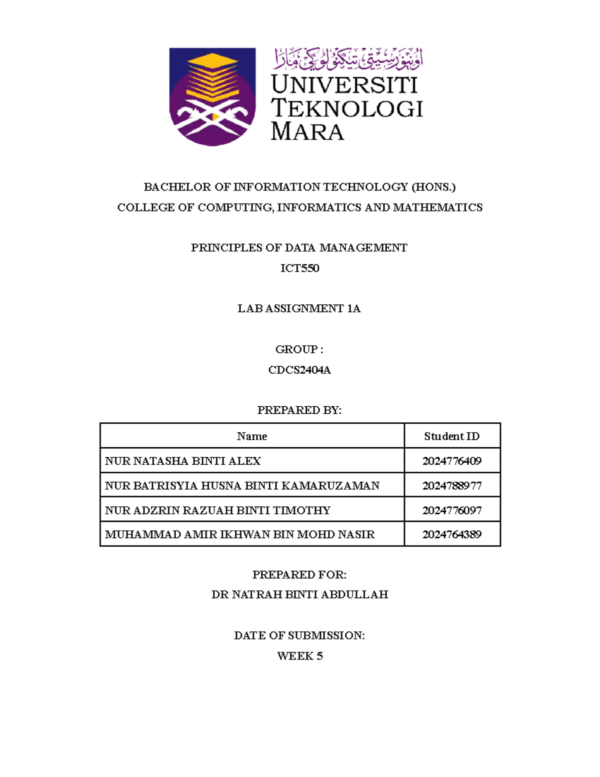 ICT550 Lab Assignment 1A: Crime Data Management & Visualization ...
