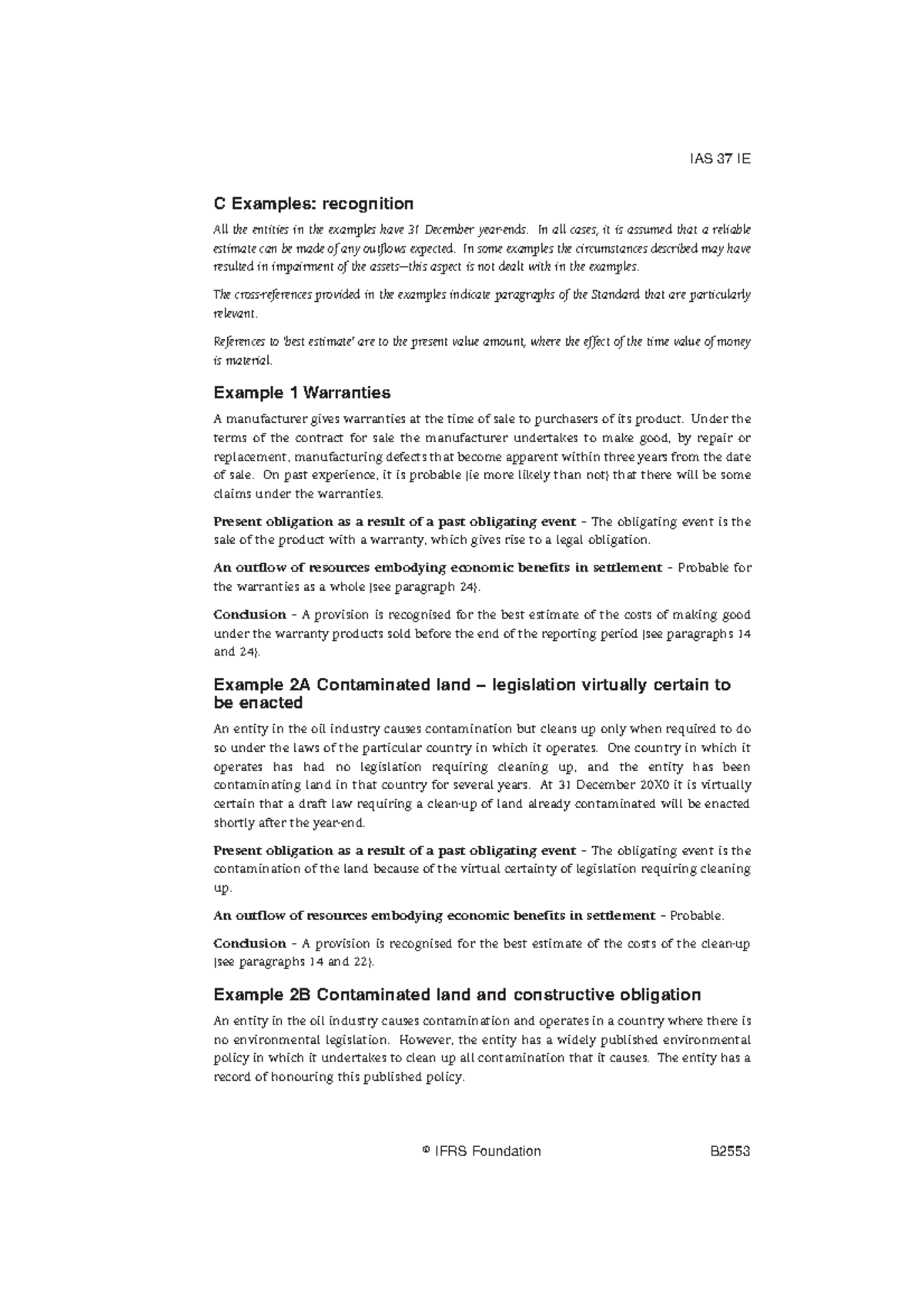 Contingent Liabilities Examples for ACCA Examination - Studocu