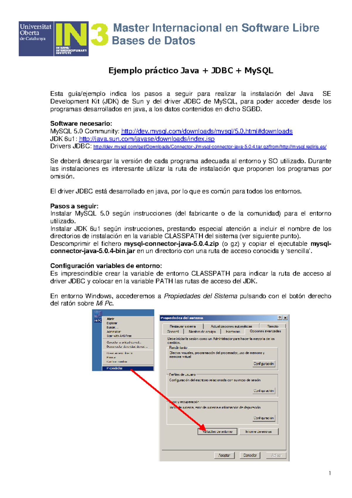 Ejemplo Java JDBC My SQL - Bases de Datos Ejemplo práctico Java + JDBC ...