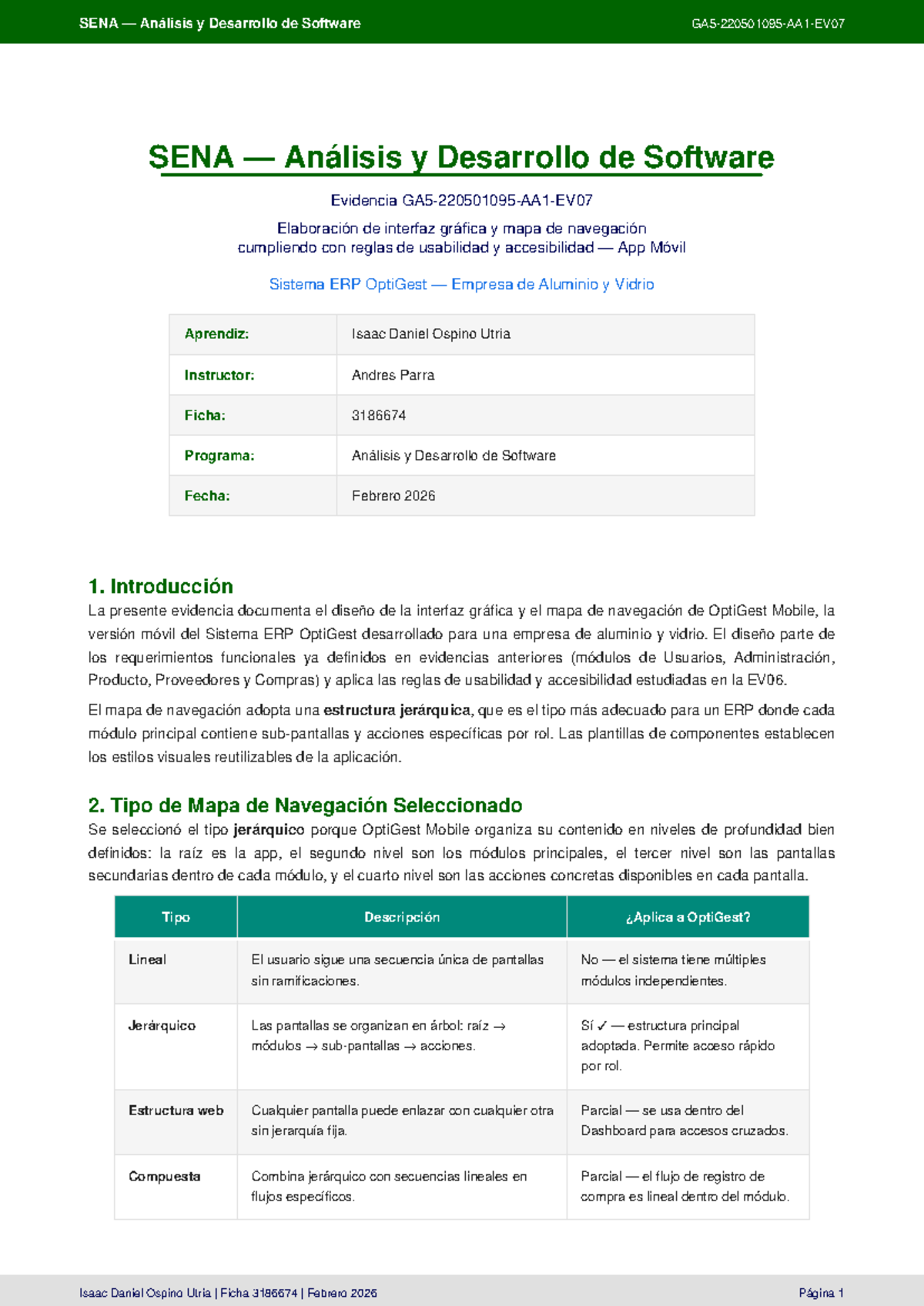 Elaboración de Interfaz Gráfica y Mapa de Navegación - GA5-220501095 ...