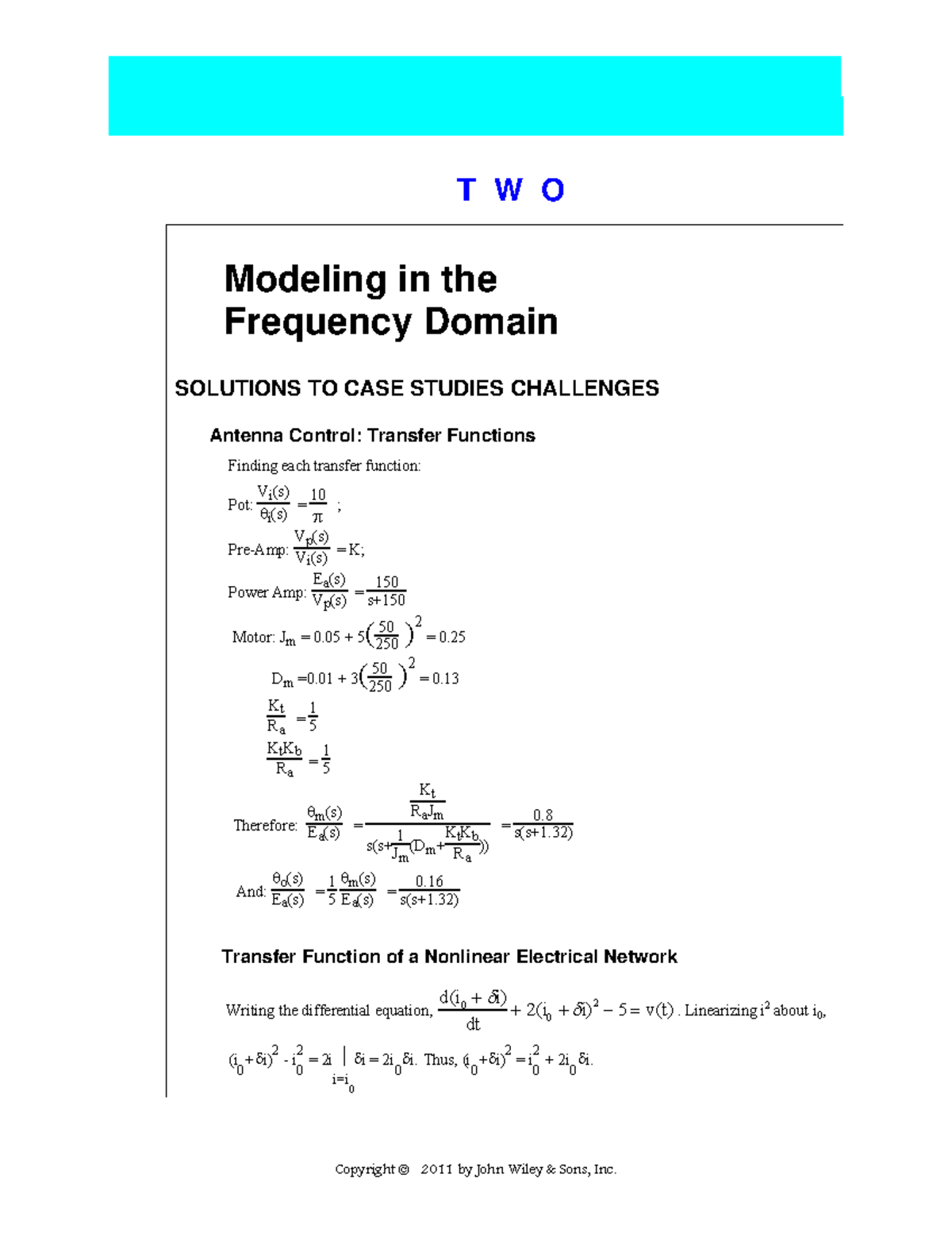 Control Systems Engineering 6E Solution Manual: Chapter 2 Insights ...
