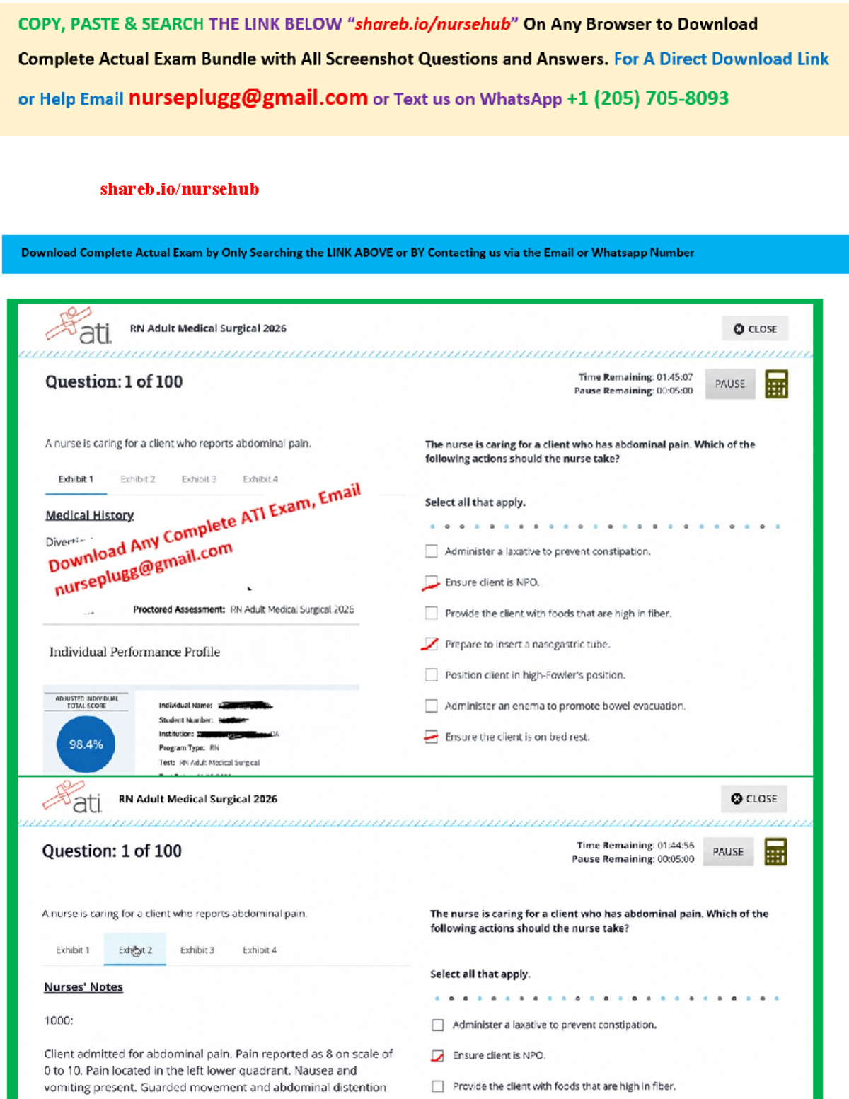 Pass ATI RN Adult Med-Surg 2026 Proctored Exam: 100 Q&A with NGN - Studocu