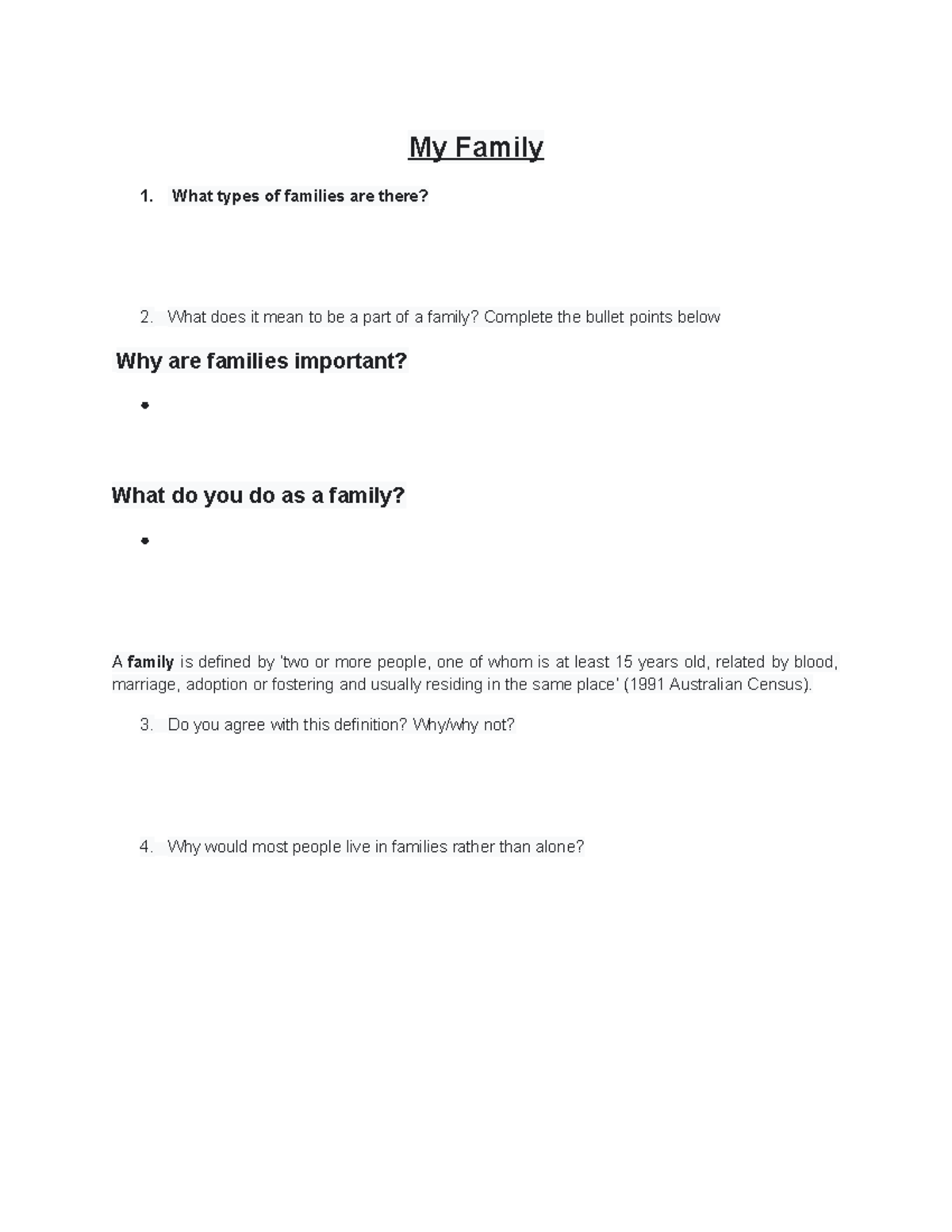 Family Dynamics: Understanding Roles and Importance in Society - Studocu